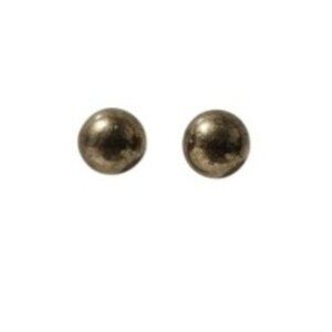 Elegant Gold Tone Round Stud Earrings Classic Minimalist Fashion Jewelry Women